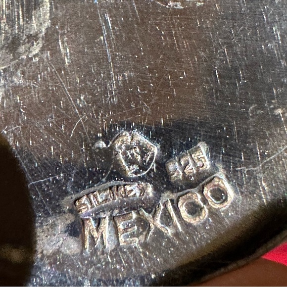 Signed 925 Mex Taxco Eagle 13 Heavy Aztec Mayan Calendar Domed Brooch Pendant - Picture 13 of 16